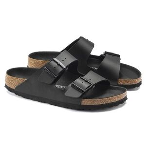 Brand New Birkenstock Arizona Black Birko Flor Sandals Men’s Size 42
